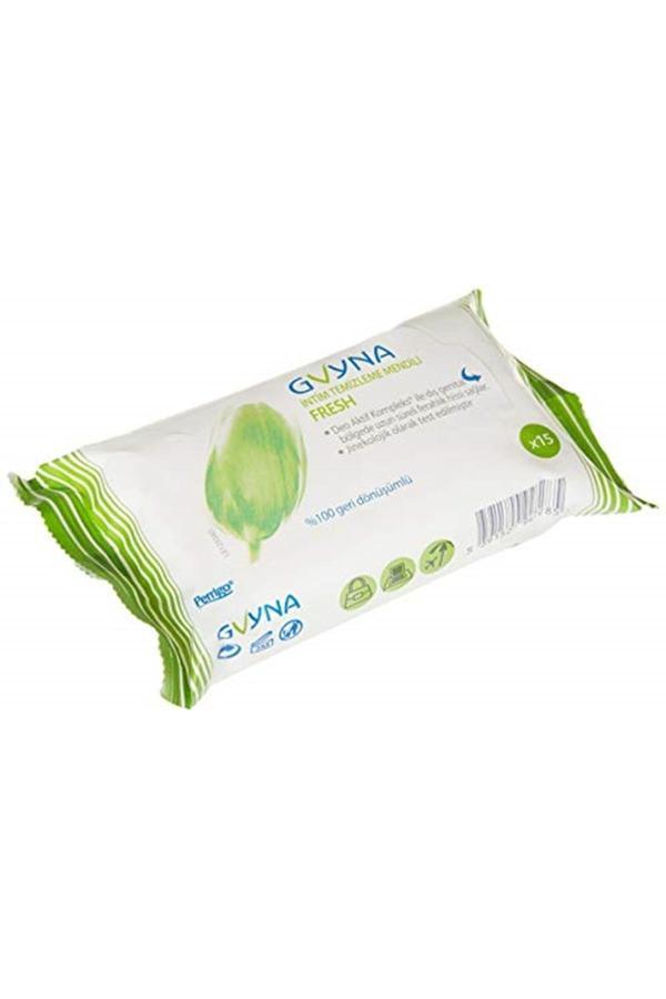 Gvyna Fresh Intim Temizleme Mendili 15' Li 1 Paket(1 X 15 Adet) - Image 1