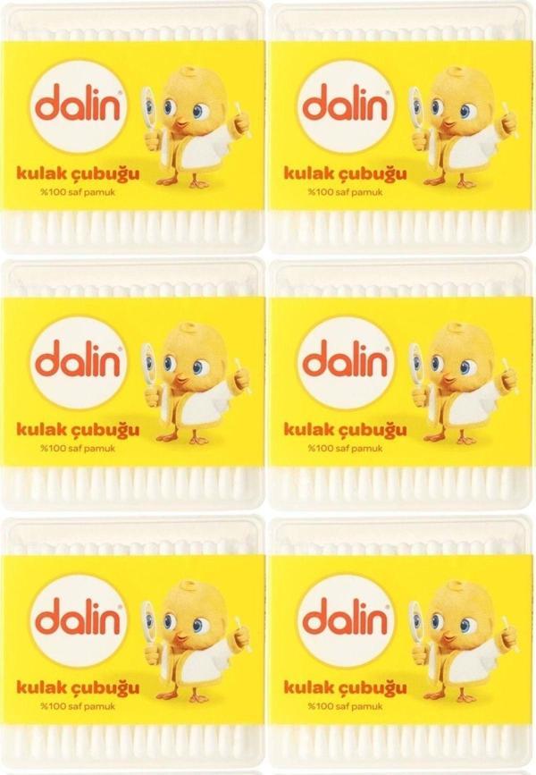 Dalin Kulak Çubuğu 100 Adet (6 Lı Set) - Image 1