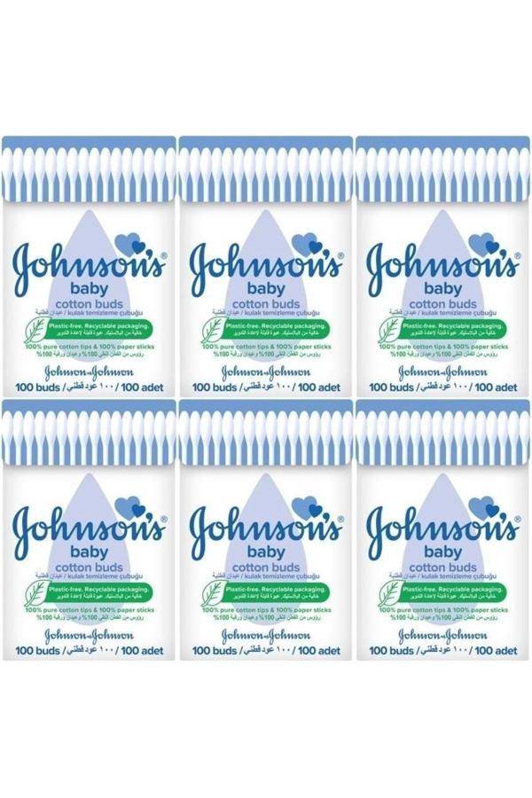 Johnson'S Johnsons Baby Kulak Temizleme Çubuğu 100 Adet (6 Lı Set) - Image 1