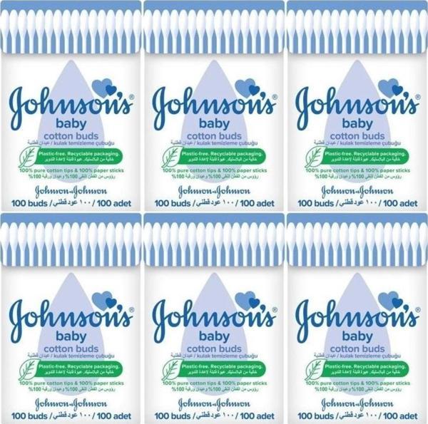 Johnson'S Johnsons Baby Kulak Temizleme Çubuğu 100 Adet (6 Lı Set) - Image 1