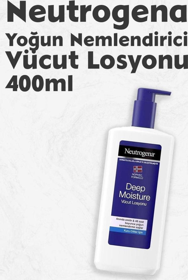 Neutrogena Yoğun Nemlendirici Vücut Losyonu Kuru Cilt 400 Ml - Image 1
