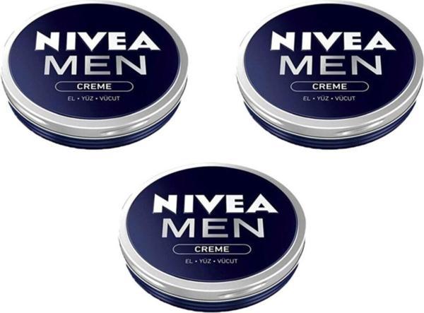 Nivea Men Creme El Yüz Vücut Kremi 75 Ml X 3 Adet - Image 1