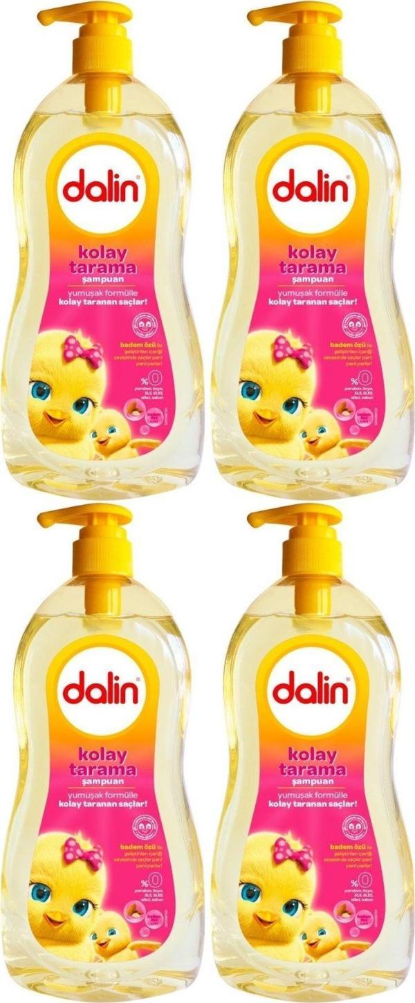 Dalin Bebek Şampuanı 700Ml Kolay Tarama Badem Özlü Pompalı (4 Lü Set) - Image 1