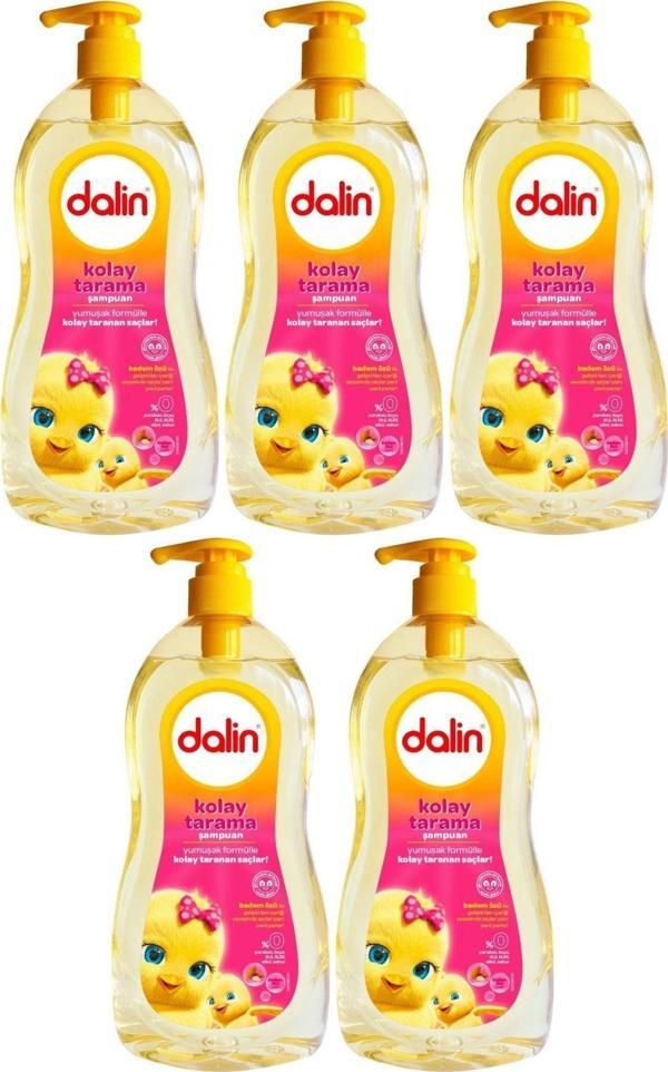 Dalin Bebek Şampuanı 700Ml Kolay Tarama Badem Özlü Pompalı (5 Li Set) - Image 1