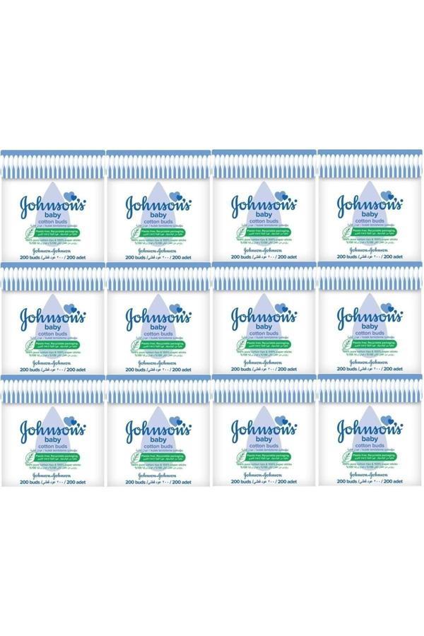 Johnson'S Johnsons Baby Kulak Temizleme Çubuğu 200 Adet (12 Li Set) - Image 1