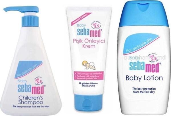 Sebamed Bebek 3'Lü Bakım Seti ( Şampuan 500Ml - Bebek Losyonu 200Ml - Pişik Kremi 50Ml ) - Image 1