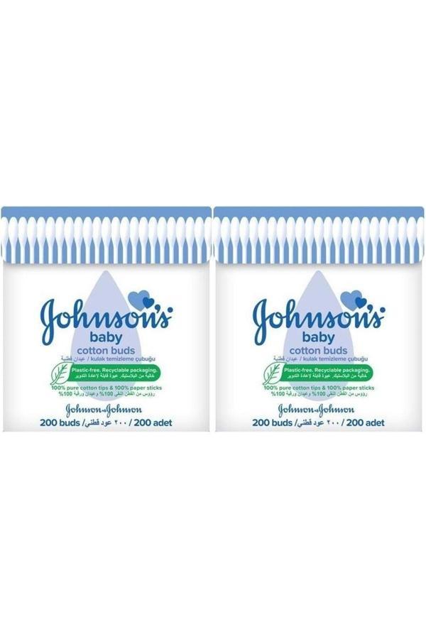 Johnson'S Johnsons Baby Kulak Temizleme Çubuğu 200 Adet (2 Li Set) - Image 1