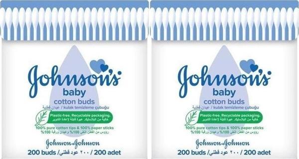 Johnson'S Johnsons Baby Kulak Temizleme Çubuğu 200 Adet (2 Li Set) - Image 1