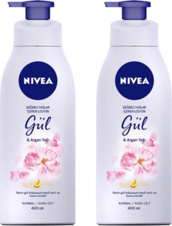 Nivea Nbody Pump Gül&Argan Yağı Lsyn 400 Ml 2 Adet - Image 1