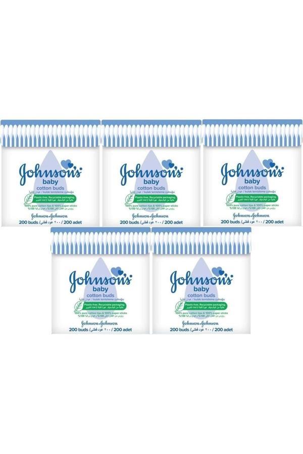 Johnson'S Johnsons Baby Kulak Temizleme Çubuğu 200 Adet (5 Li Set) - Image 1
