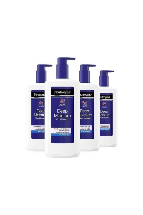 Neutrogena Yoğun Nemlendirici Vücut Losyonu Kuru Cilt 400 Ml X 4 - Image 1