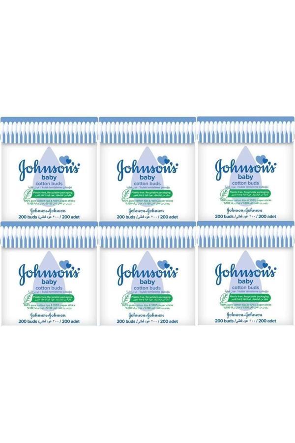 Johnson'S Johnsons Baby Kulak Temizleme Çubuğu 200 Adet (6 Lı Set) - Image 1