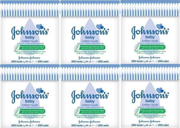 Johnson'S Johnsons Baby Kulak Temizleme Çubuğu 200 Adet (6 Lı Set) - Image 1