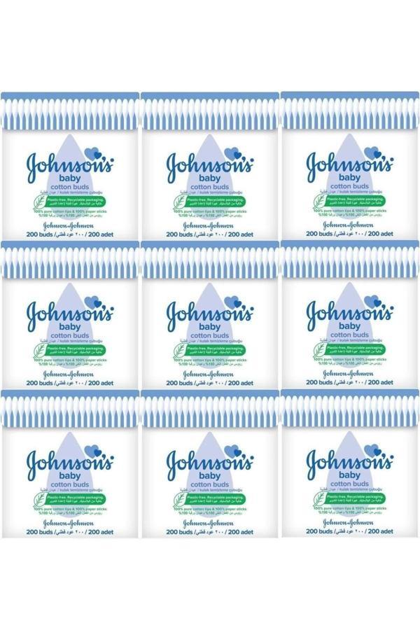 Johnson'S Johnsons Baby Kulak Temizleme Çubuğu 200 Adet (9 Lu Set) - Image 1