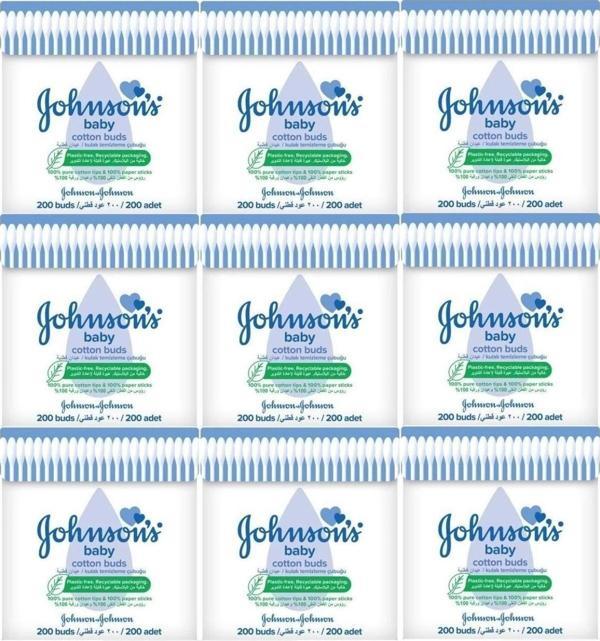 Johnson'S Johnsons Baby Kulak Temizleme Çubuğu 200 Adet (9 Lu Set) - Image 1