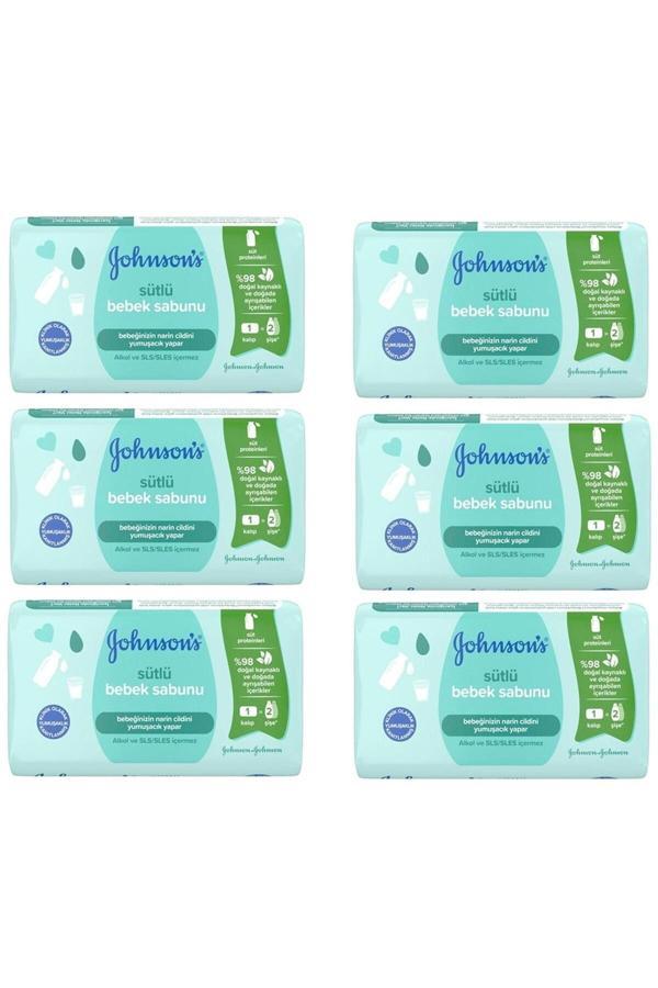 Johnson'S Johnsons Baby Sütlü Bebek Sabunu 90 Gr 6 Adet - Image 1