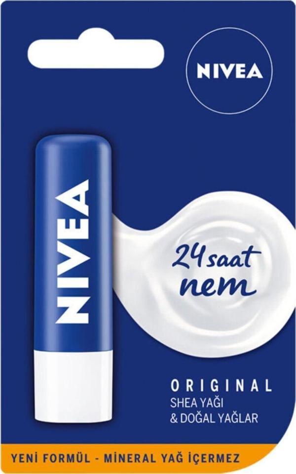 Nivea Original Care Dudak Bakım Kremi 4,8Gr - Image 1