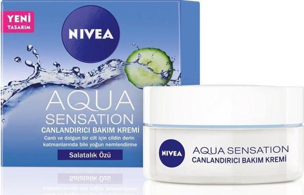Nivea Aqua Sensation Normal/Karma Ciltler İçin Canladırıcı Bakım Kremi 50 Ml - Image 1