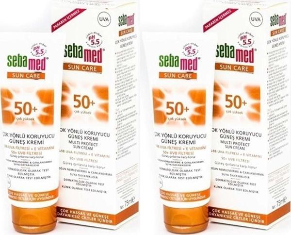 Sebamed Sun Care Çok Yönlü Koruyucu Güneş Kremi 75Ml Spf 50+ Faktör (2 Li Set) - Image 1
