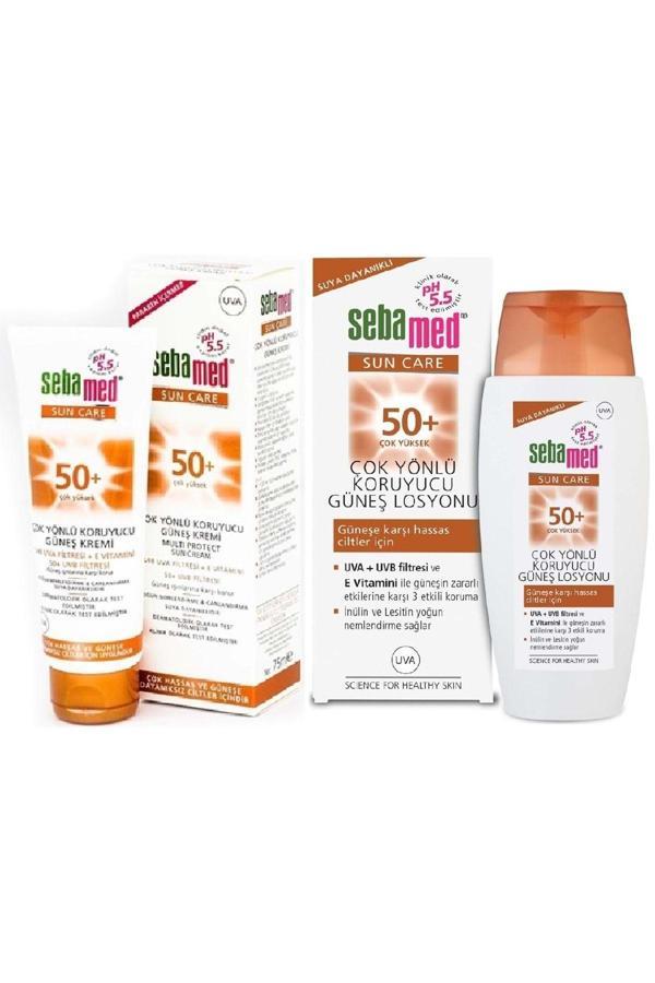 Sebamed Sun Care Çok Yönlü Koruyucu Güneş Kremi Avantaj Pk (75Ml Spf 50+ Faktör + 150Ml 50+ Faktör) - Image 1