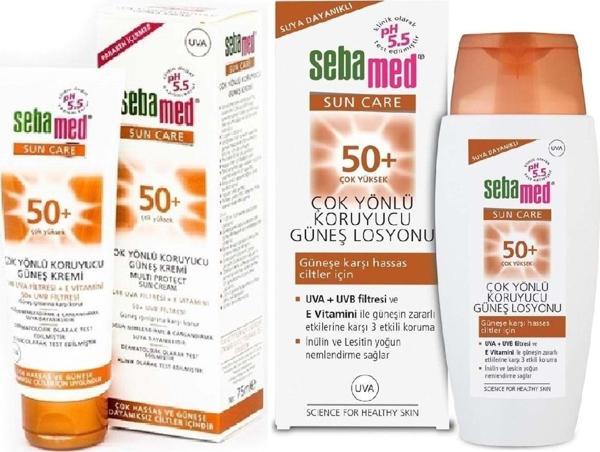 Sebamed Sun Care Çok Yönlü Koruyucu Güneş Kremi Avantaj Pk (75Ml Spf 50+ Faktör + 150Ml 50+ Faktör) - Image 1
