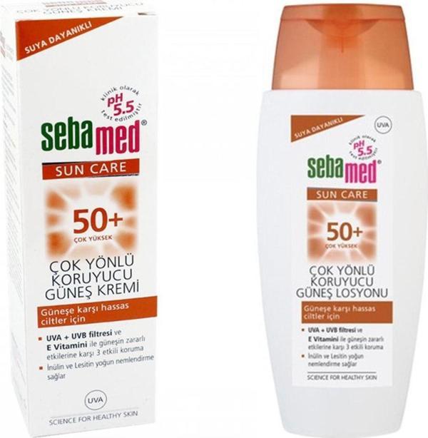 Sebamed Sun Care Çok Yönlü Koruyucu Güneş Kremi Spf50 75 Ml, Güneş Koruyucu Losyon Spf50 150 Ml - Image 1