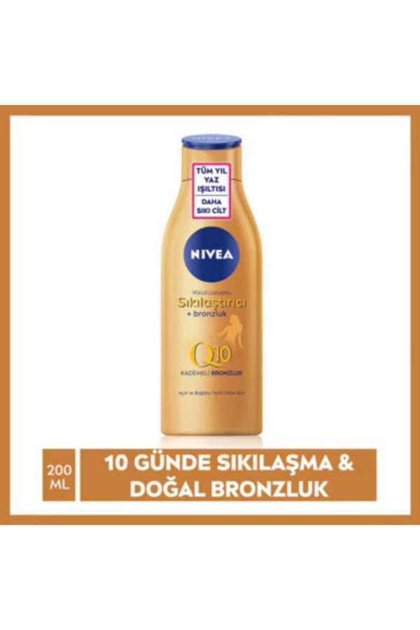Nivea Q10 Sıkılaştırıcı Ve Bronzluk Vücut Losyonu 200 Ml Açık & Buğday Tenli Cilt - Image 1