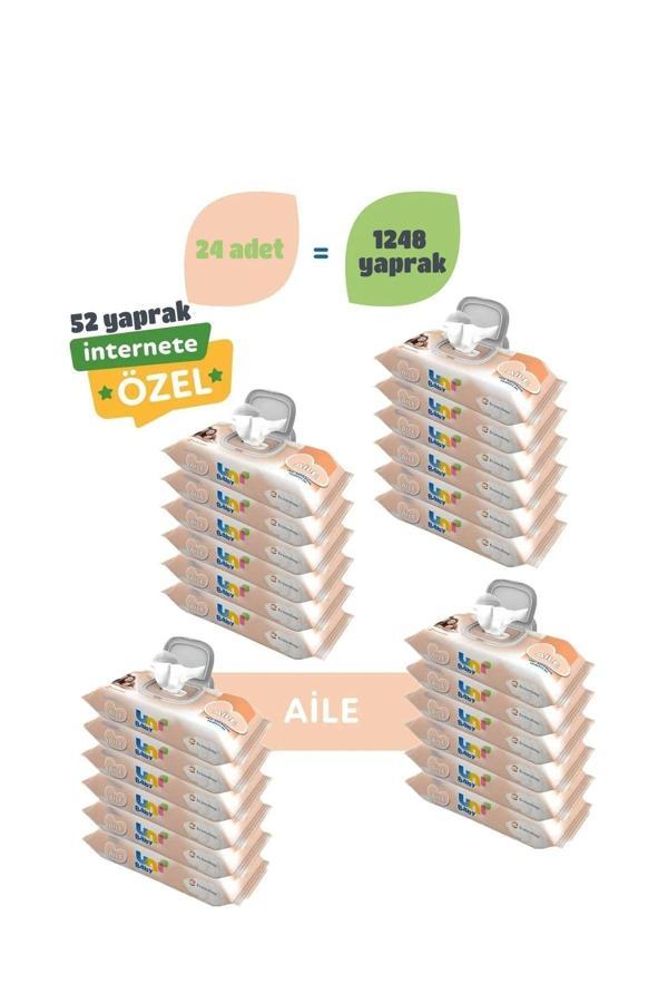 Uni Baby Aile Islak Mendil 24'Lü 1248 Yaprak - Image 1