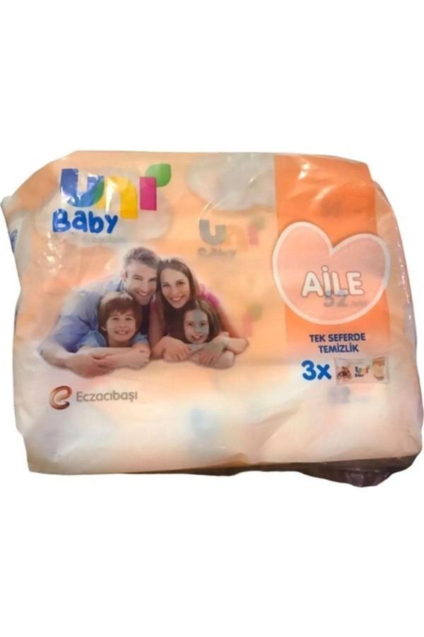 Uni Baby Aile Islak Mendil 3'Lü 156 Yaprak - Image 1