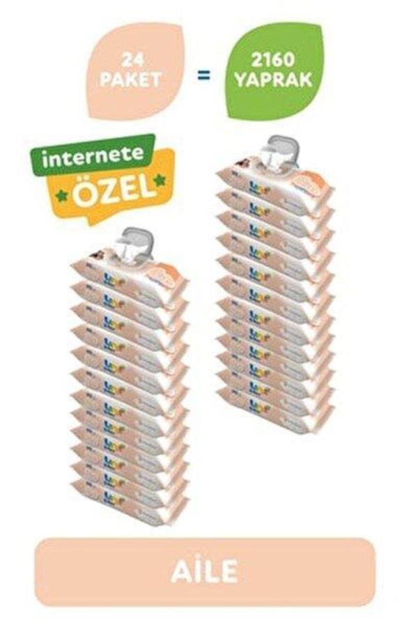 Uni Baby Aile Islak Mendil 90 Lı 24 Adet - Image 1