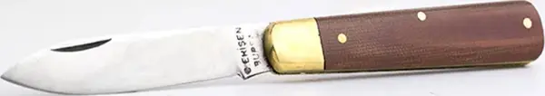 Cemil Erişen Bursa Çakı No:1 - 15,5 cm , Ahşap Sap, Perçinli, Tek Sarı - Image 1