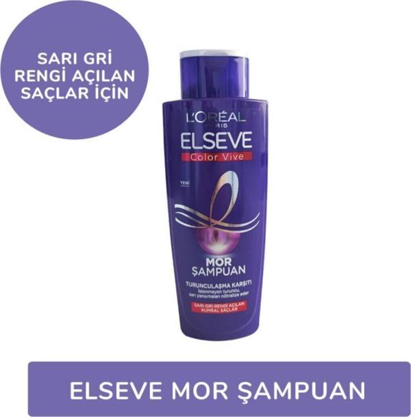 Elseve Mor Şampuan 200 Ml-Saç Rengi Turunculaşma Karşıtı Ürün - Image 1
