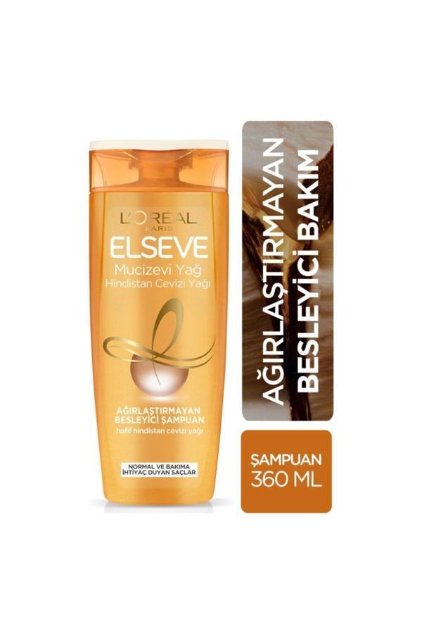 Elseve Mucizevi Hindistan Cevizi Yağı Ağırlaştırmayan Besleyici Şampuan 360 Ml - Image 1