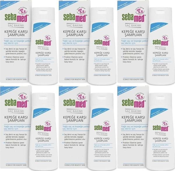 Sebamed Şampuan 200Ml Kepeğe Karşı (Yağlı Ve Kepeğe Yatkın Saç Derisi Için) (6 Lı Set) - Image 1