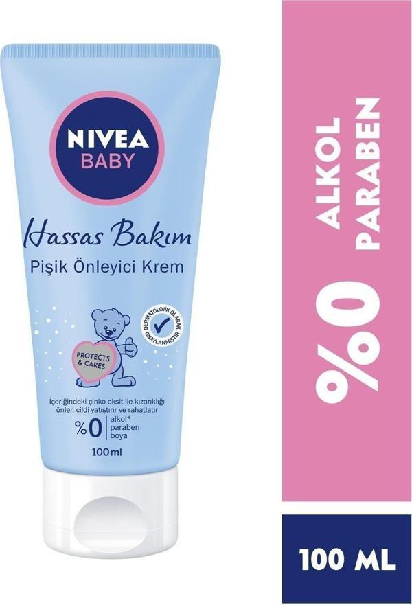 Nivea Baby Pişik Önleyici Krem 100Ml, Hassas Bebek Cilt, Bebek Bakımı,Alkolsüz, Parabensiz - Image 1