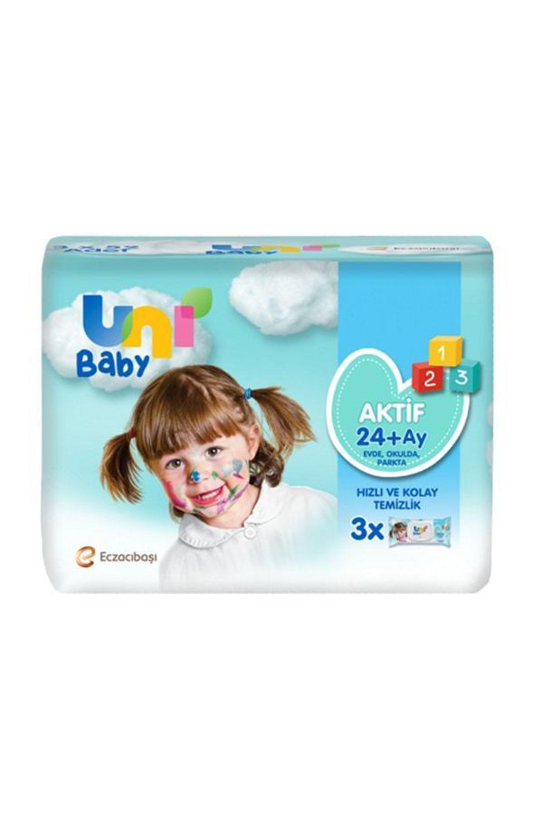 Uni Baby Aktif Islak Mendil 52'Li X 3 Adet - Image 1