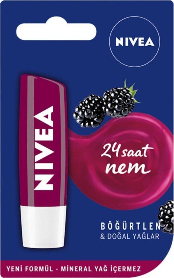 Nivea Böğürtlen Içerikli Dudak Bakım Kremi 4,8 G - Image 1
