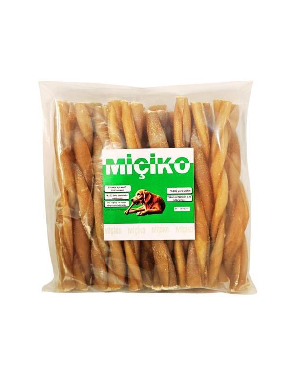 Jumbo XXL Premium Naturel Burgu Çubuk Ödül Kemiği 500 Gr - Image 1