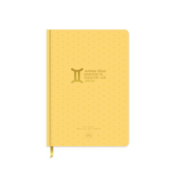 Hisli Şeyler A5 96 Yp.Çizgili Sert Kapak Ciltli Defter-İkizler Burcu - Image 1