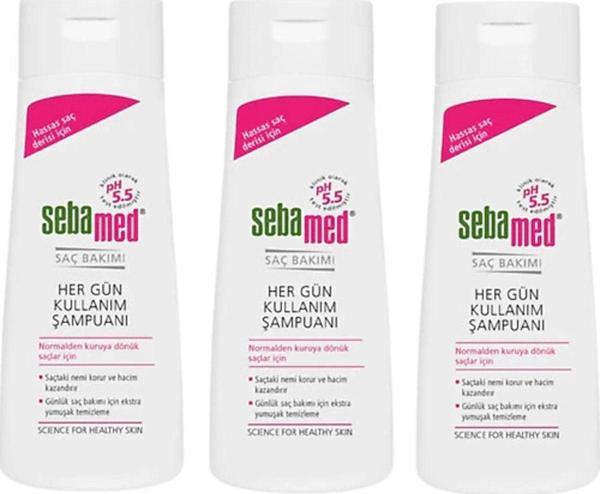 Sebamed Şampuan Hergün Kullanım 400Ml*3 Adet - Image 1
