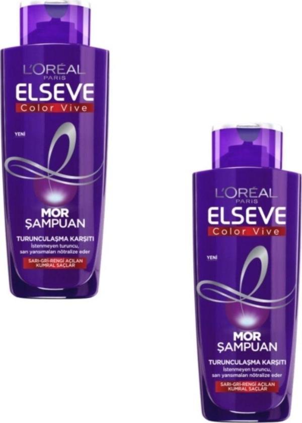 Elseve Turunculaşma Karşıtı Mor Şampuan 200 Ml X 2 Adet - Image 1