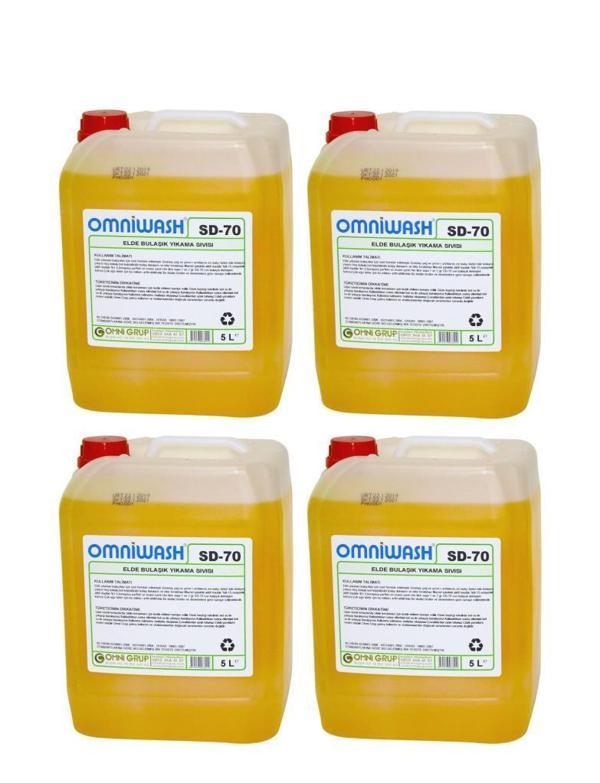 Omniwash SD-70 Elde Bulaşık Yıkama Deterjanı 4 x 5000ml - Image 1
