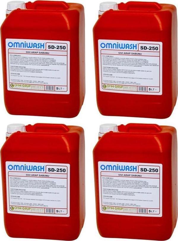 Omniwash SD-250 Sıvı Arap Sabunu 4 x 5000ml - Image 1