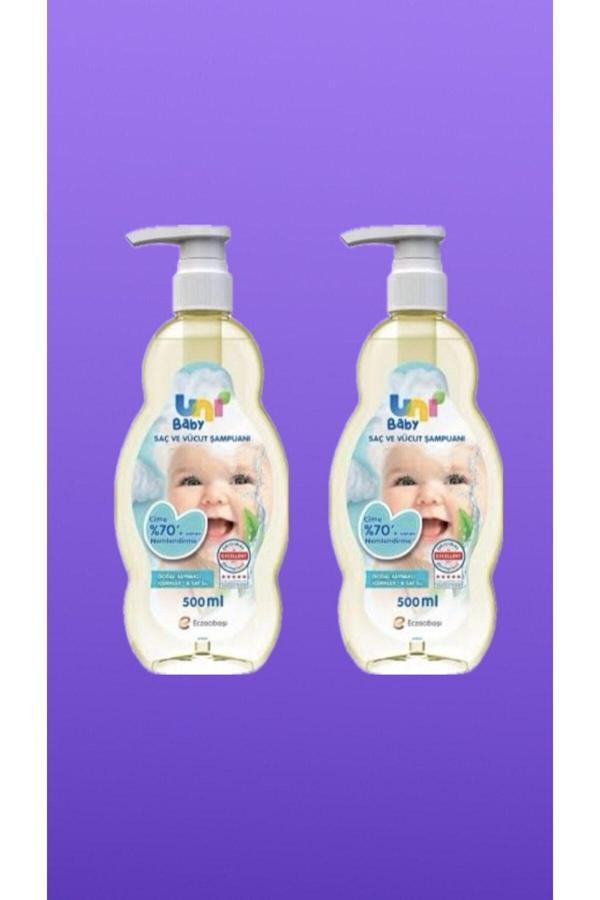 Uni Baby Saç Ve Vücut Şampuan 500 Ml 2 Adet - Image 1