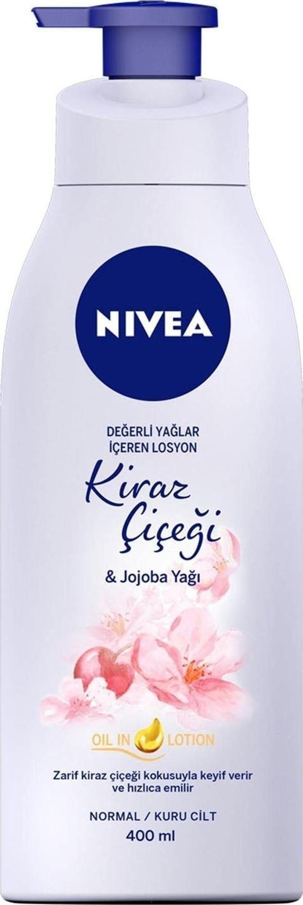 Nivea Değerli Yağlar İçeren Losyon Kiraz Çiçeği 400Ml - Image 1