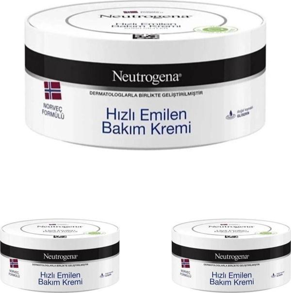 Neutrogena Bakım Kremi Hızlı Emilen 200 Ml X 3 Adet - Image 1
