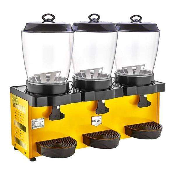 Remta Royal Mini Üçlü Şerbet ve Ayran Soğutucu 11+11+11 L, Sarı - Image 1