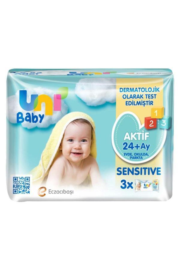 Uni Baby Aktif Sensitive Bebek Islak Mendil 24 Ay 3X52 Adet - Image 1