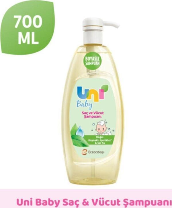 Uni Baby Saç Ve Vücut Şampuanı (Doğal Kaynaklı Içerikler & Saf Su) 700 Ml - Image 1