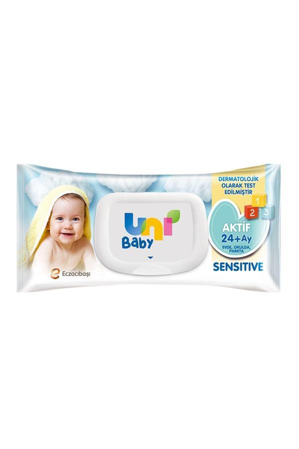 Uni Baby Aktif Sensitive Islak Mendil 90 Yaprak - Image 1